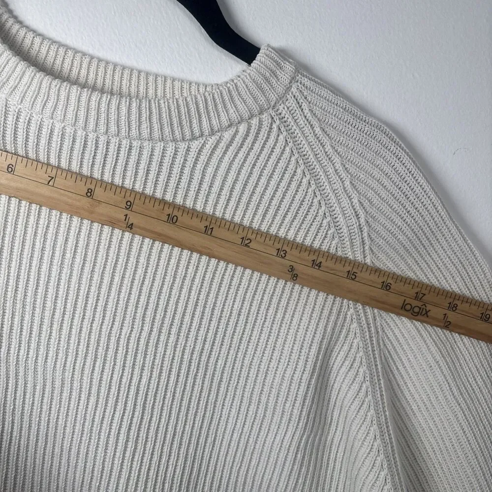 VTG 90s Rockport sweater Men's/ Unisex cream Ribbed knit 84% Cotton 16% Nylon XL